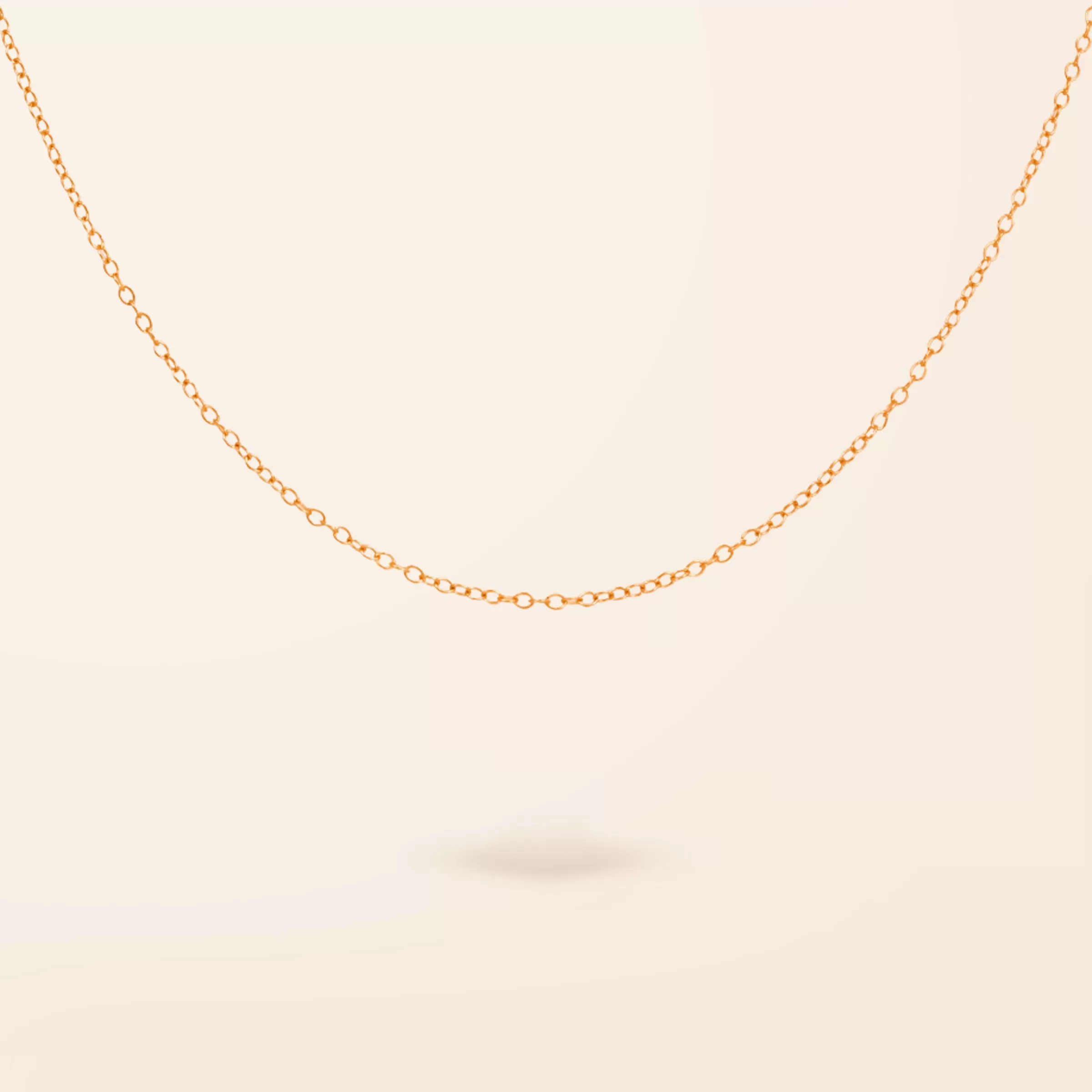 14K Gold Cable Chain Necklace