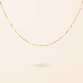 14K Gold Cable Chain Necklace