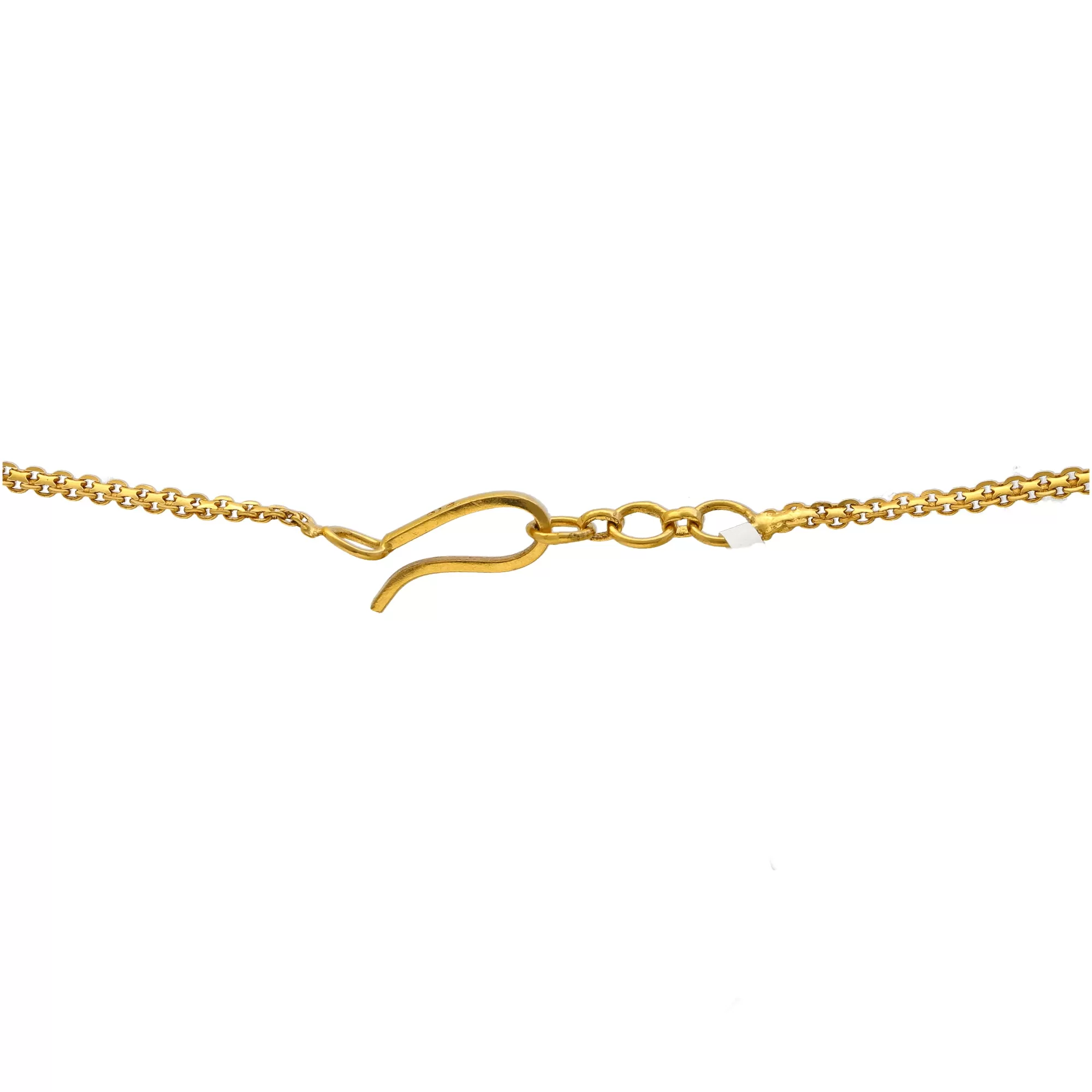 22K Yellow Gold Floral Choker Necklace Set (80.7gm)