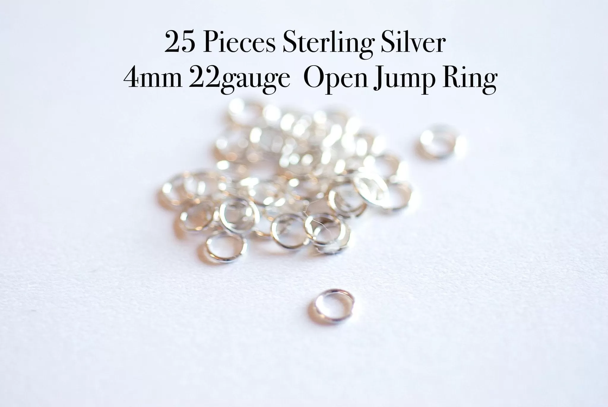 25 Pieces - 14k Gold Filled Open Jump Rings - 4mm Open Jump Ring - Jewelry Closure - Connector - Gold Findings - Wholesale Jewelry Supplies