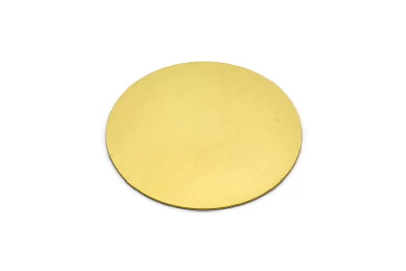 40.5mm Brass Round, 2 Raw Brass Round Shaped Blanks, Brass Findings, Stamping Blanks (40.5x0.60mm) A5735