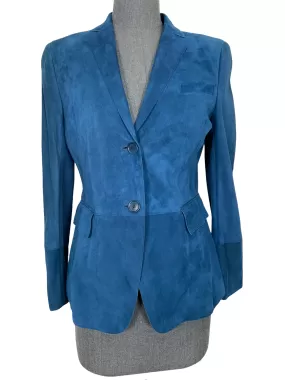 AKRIS Punto Goat Suede Blazer Jacket Size M