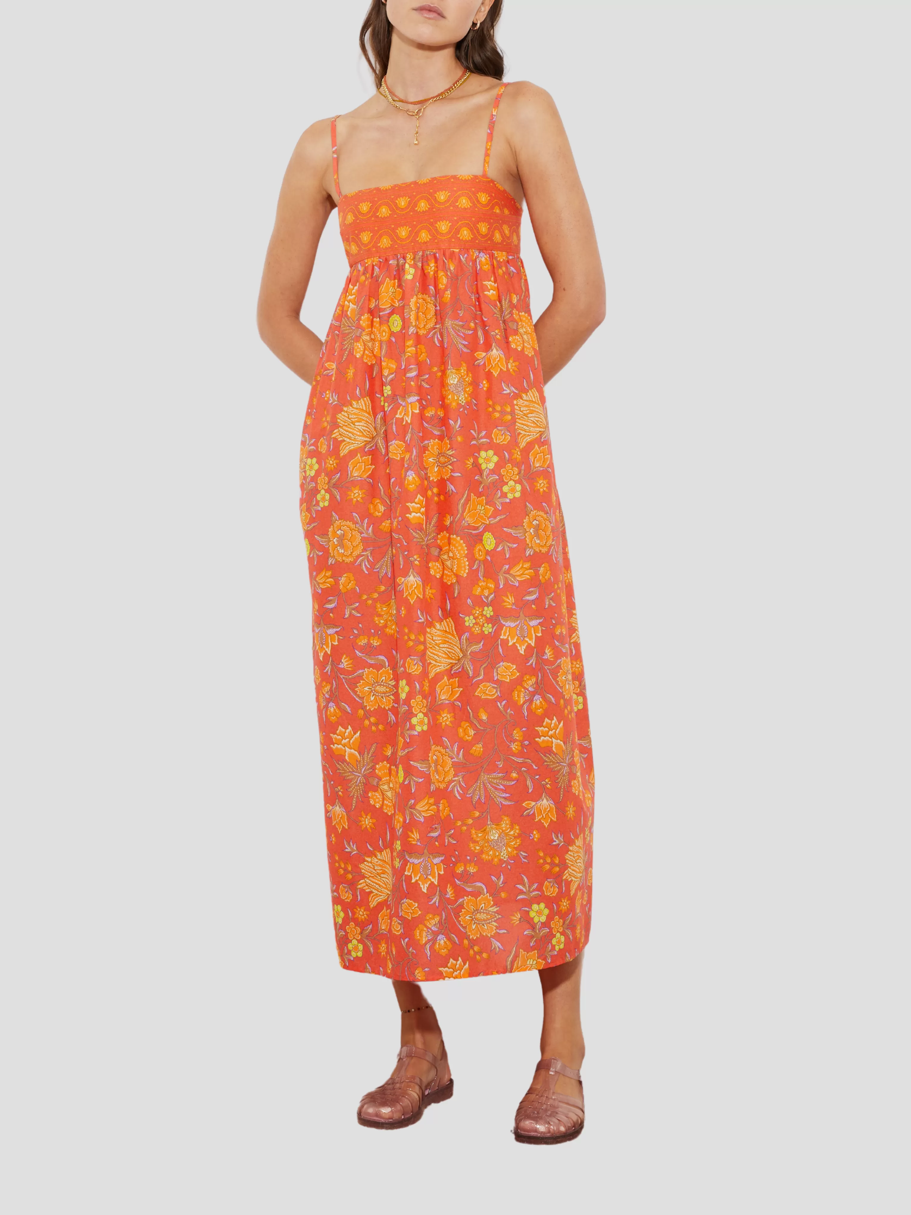 Alvita Strappy Bodice Maxi Dress