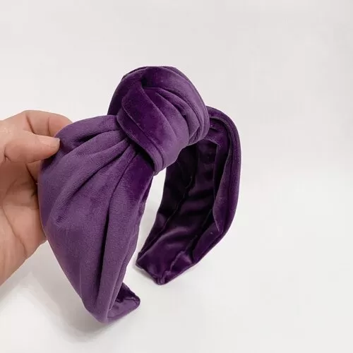 Amelia Rose Top Knot Velvet Headbands (6 Colours)