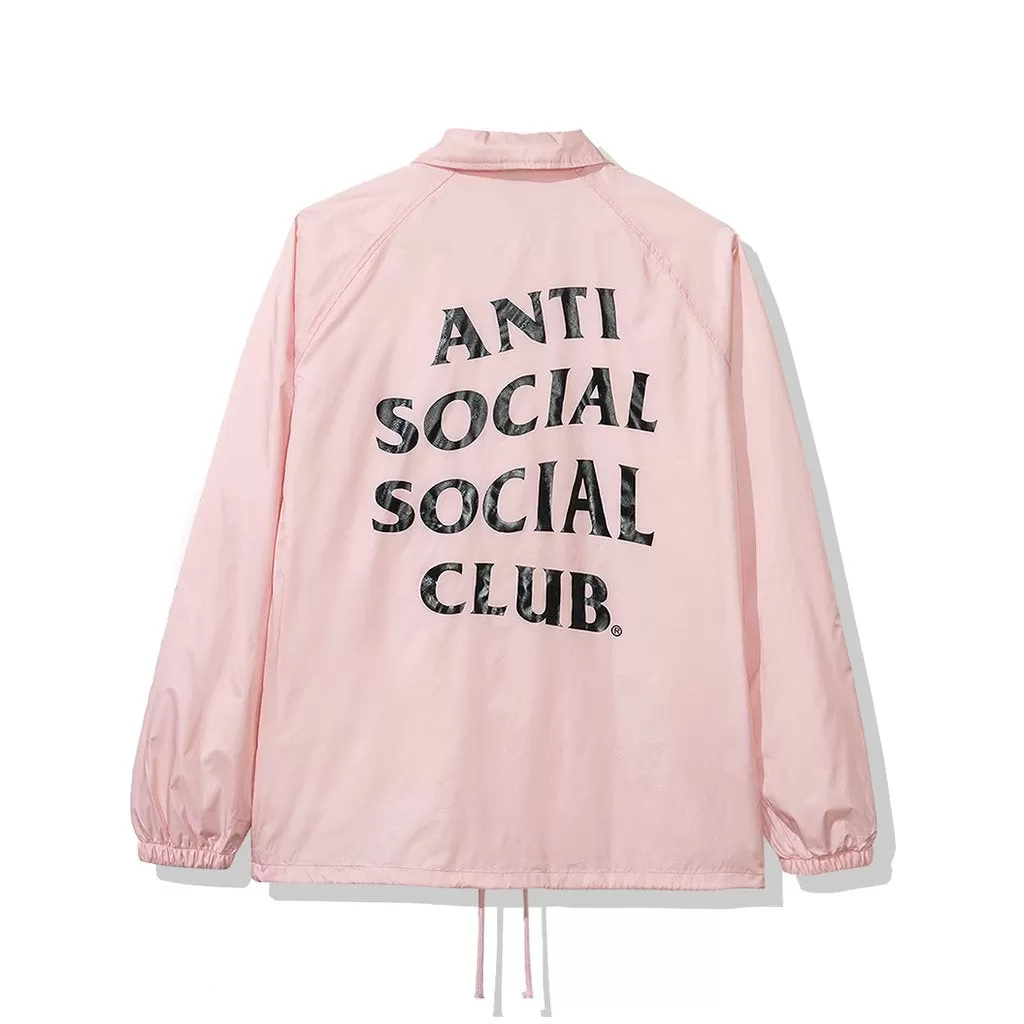 Anti Social Social Club Burn Out Coach Jacket (FW19) Pink