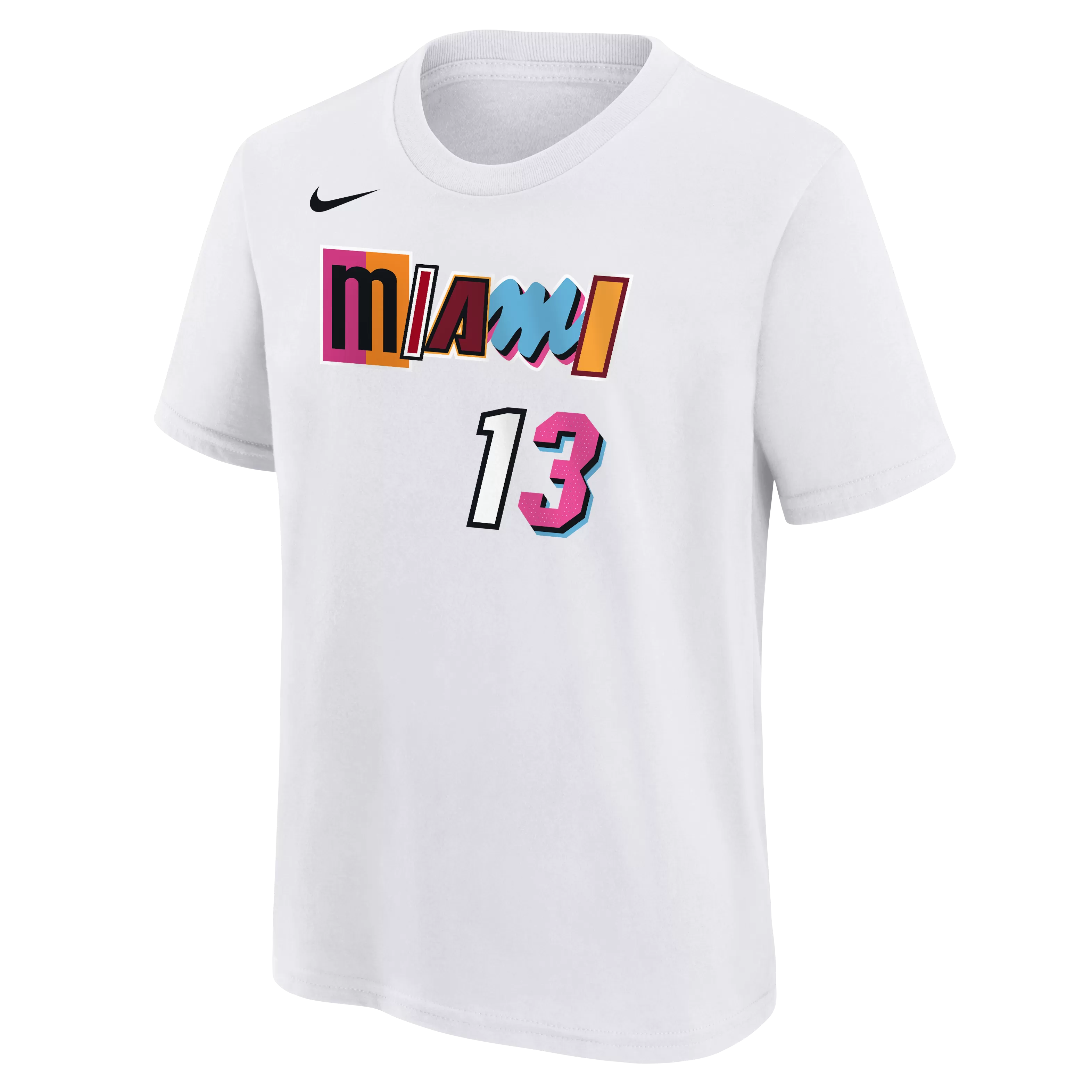 Bam Adebayo Nike Miami Mashup Vol. 2 Name & Number Youth Tee