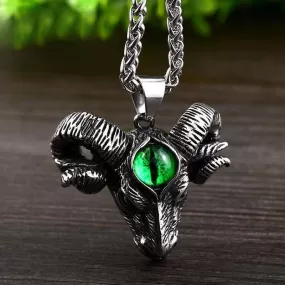 Baphomet Goat with Third Eye Necklace