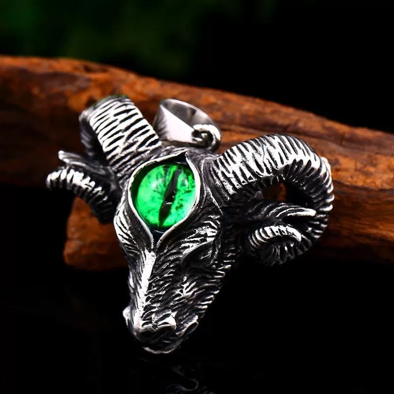 Baphomet Goat with Third Eye Necklace