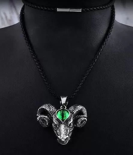 Baphomet Goat with Third Eye Necklace