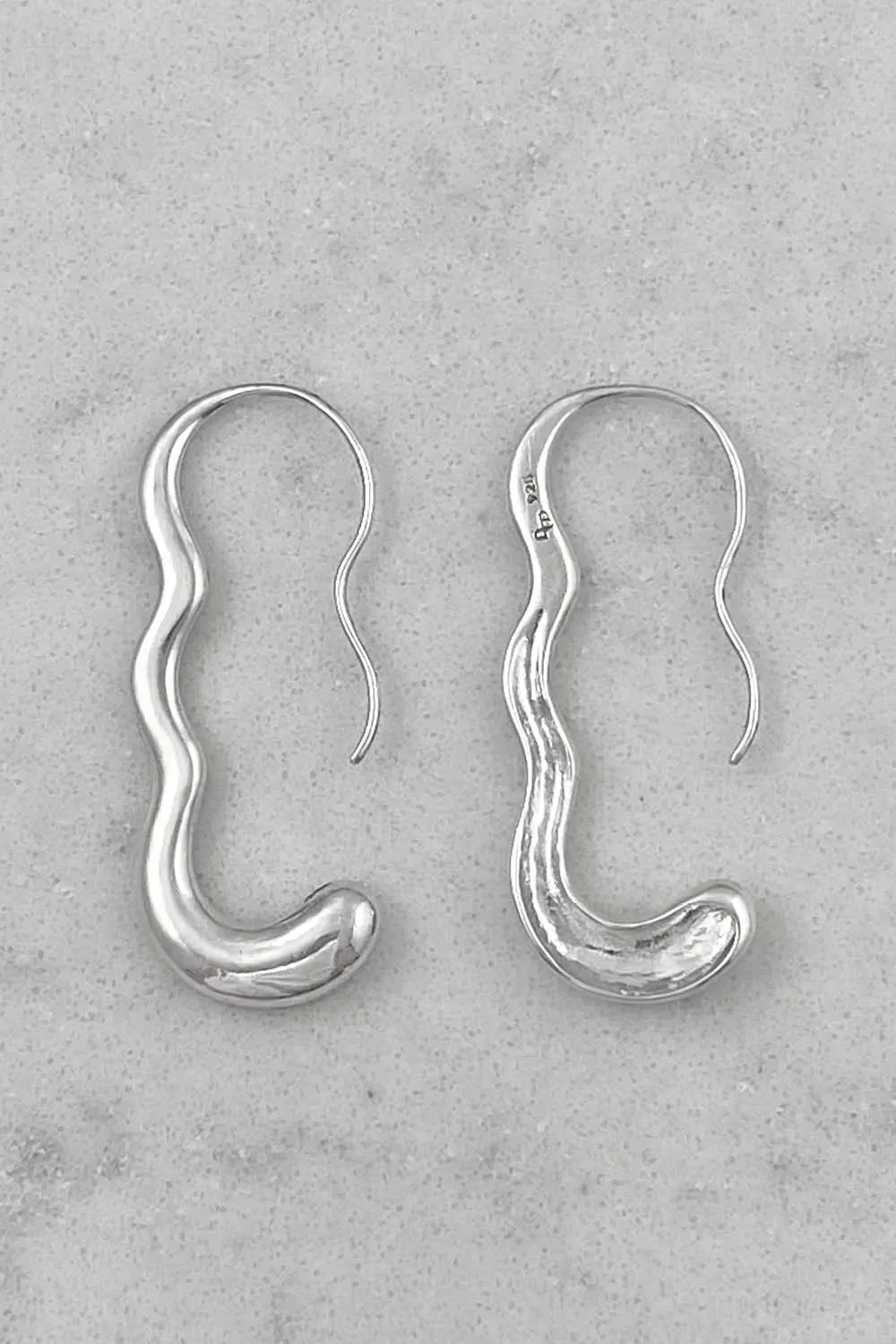 Barbara Hoops in Silver