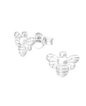 Bee 925 Sterling Silver Stud Earrings