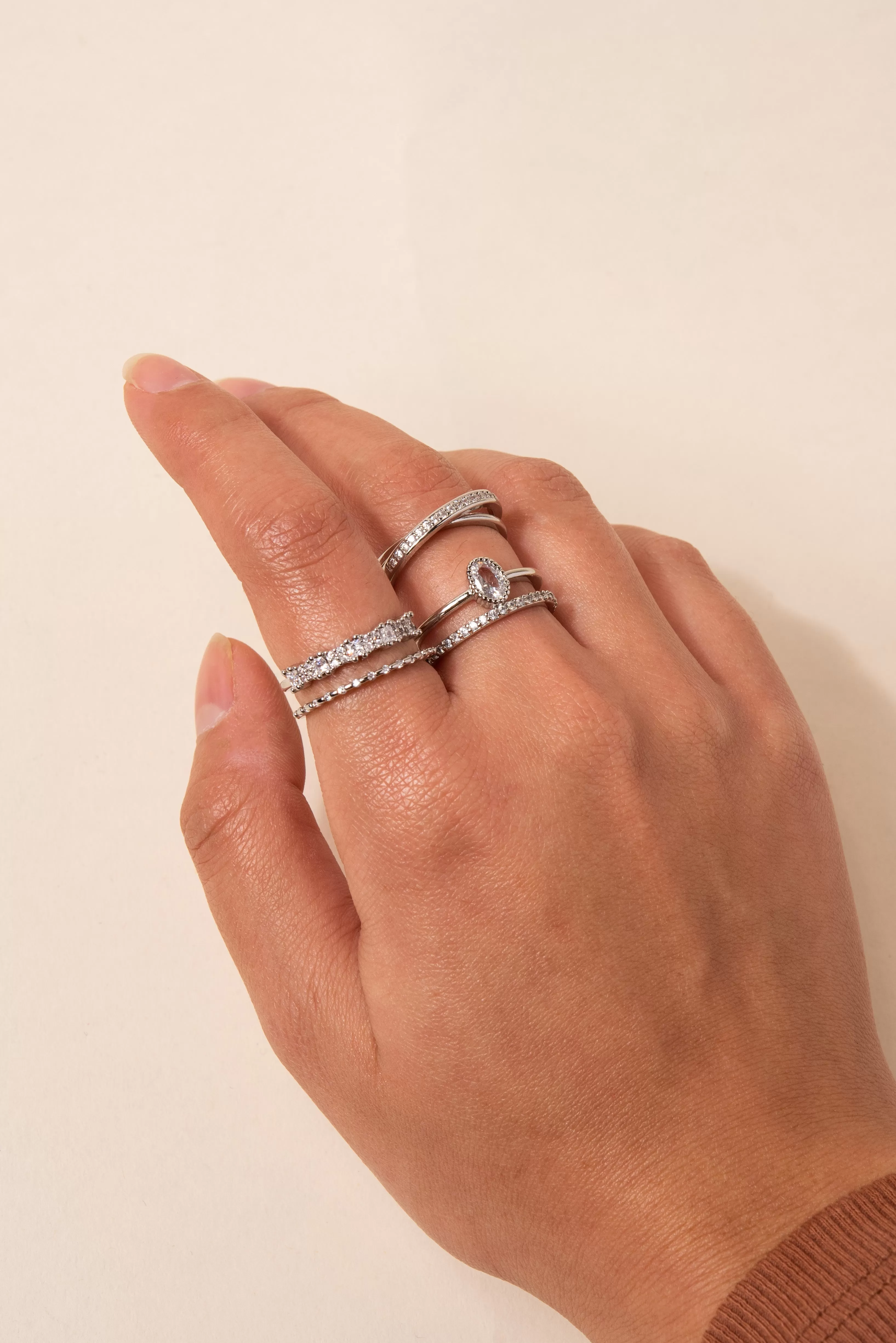 Bellatrix Crossed Cuff Ring