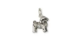 Bichon Frise Charm Jewelry Sterling Silver Handmade Dog Charm BF9-C