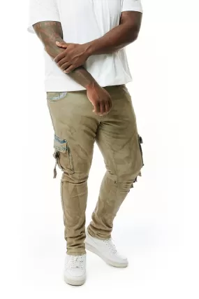 Big and Tall Overspray Utility Jeans - Hazelnut