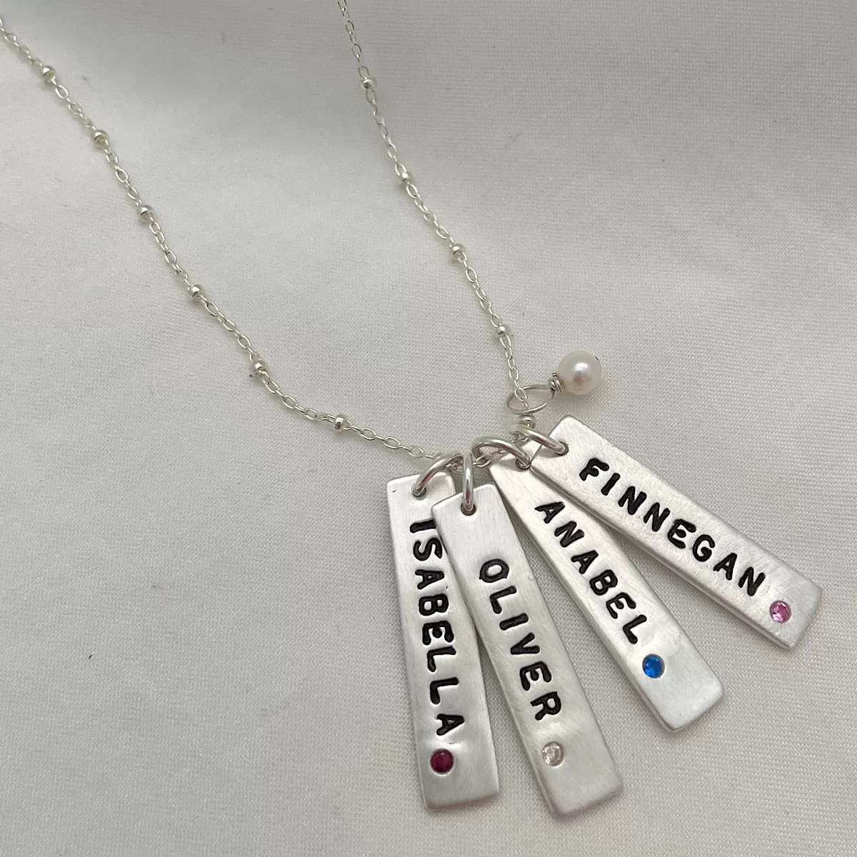 Birthstone Tag Necklace