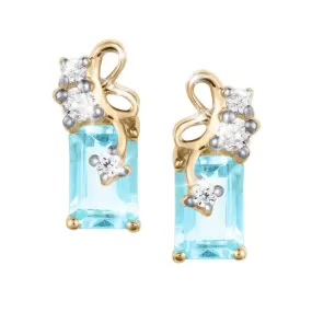 Blue Topaz Princess' Earrings