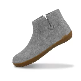 Boot with natural rubber sole - honey - Grey