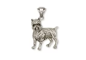 Brussels Griffon Pendant Handmade Sterling Silver Dog Jewelry GF9-P