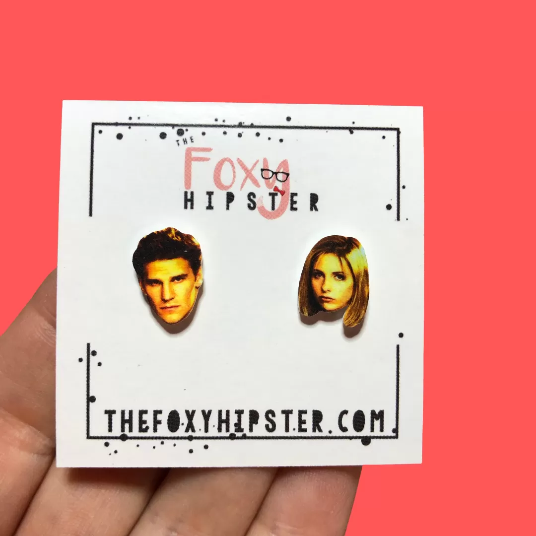 Buffy and Angel Stud Earrings