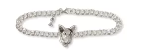 Bull Terrier Bracelet Handmade Sterling Silver Dog Jewelry BU10-B