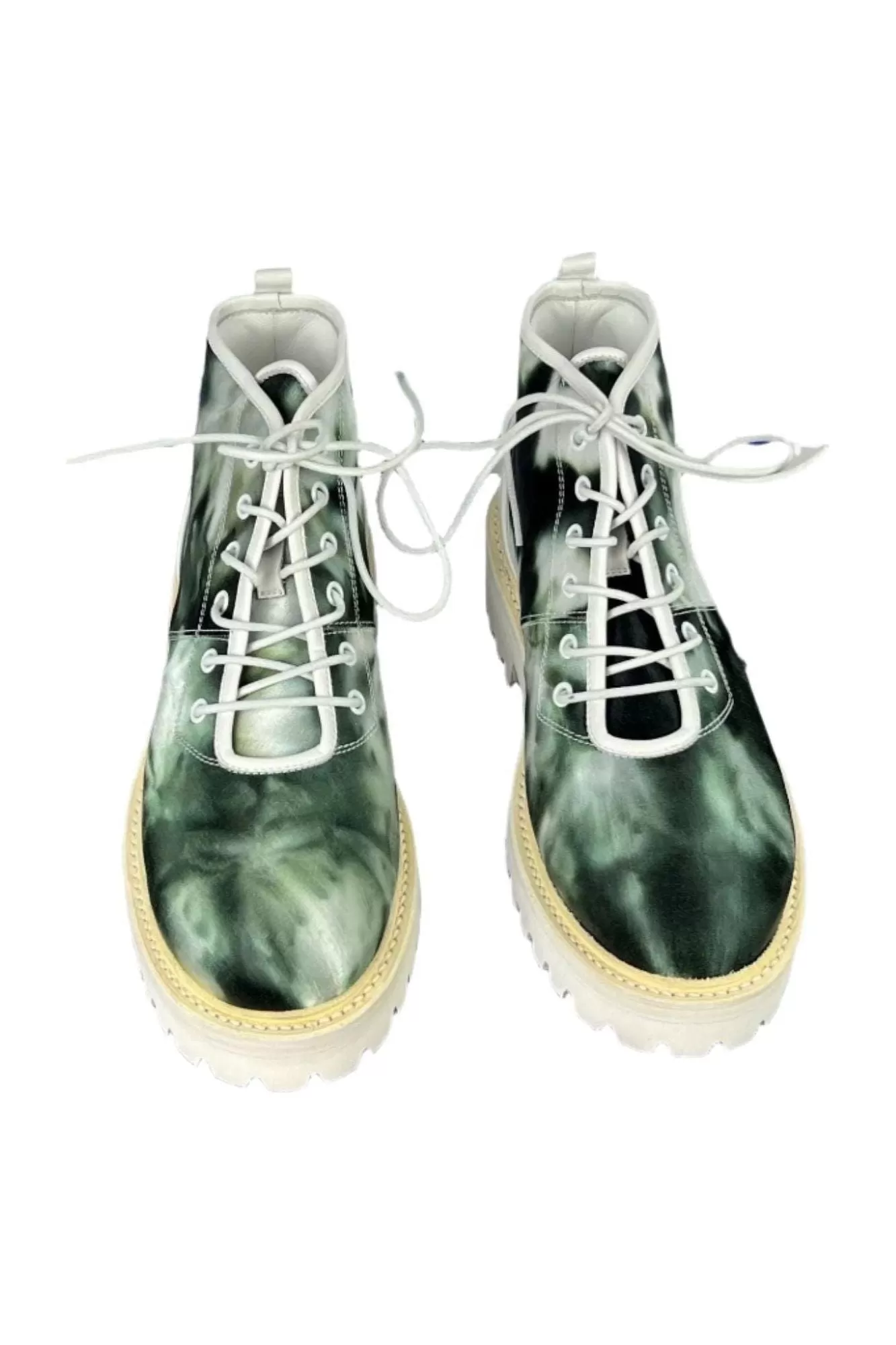 Buscemi Men's Lotta Tie Dye Canvas Boots SAMPLE