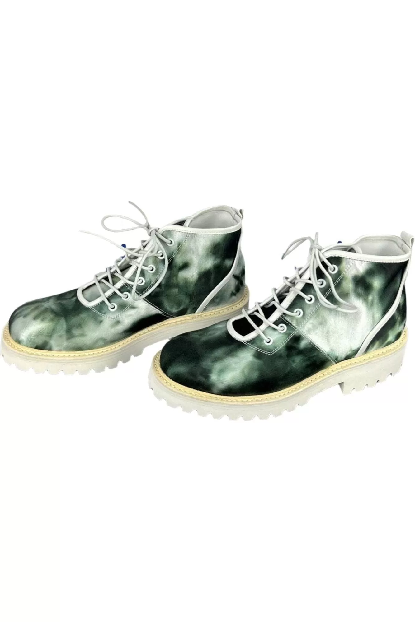 Buscemi Men's Lotta Tie Dye Canvas Boots SAMPLE