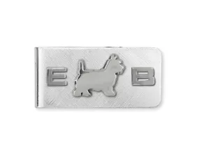 Cairn Terrier Money Clip Jewelry Sterling Silver Handmade Dog Money Clip CNWT33-MC