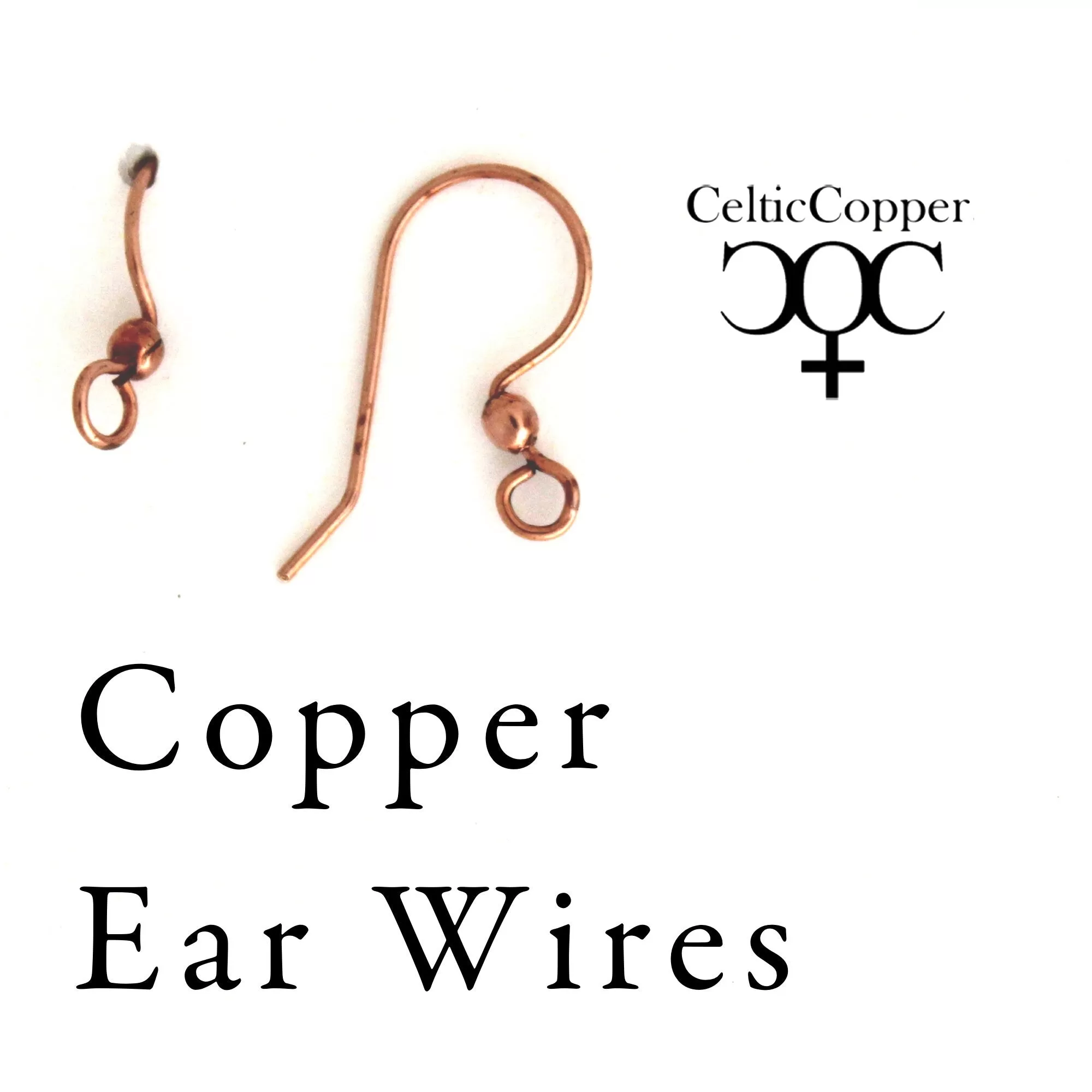 Cascade Copper 12mm Wide Circle Earrings ECD61 | Solid Copper Drop Earrings