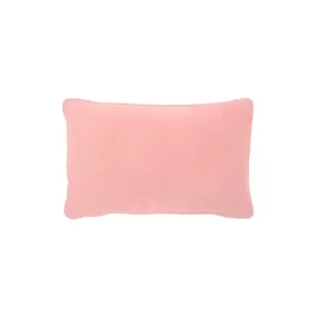 Castle Baby Pink Lumbar Velvet Cushion