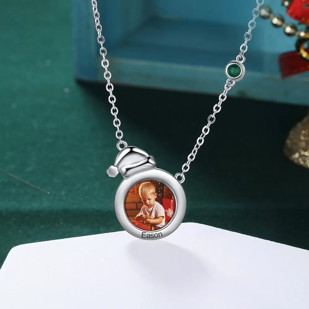 Customized Children Photo Christmas Pendant