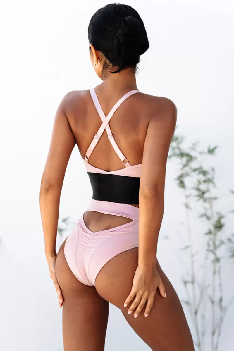 CXIX Riding Solo High Waist Bottoms - Pink