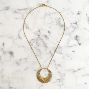 DANBY gold half moon pendant