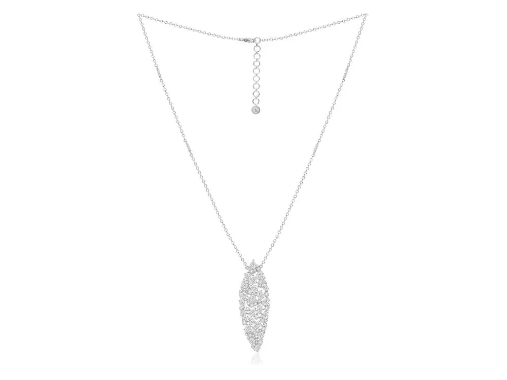 Diamond Mosaic Pendant Necklace