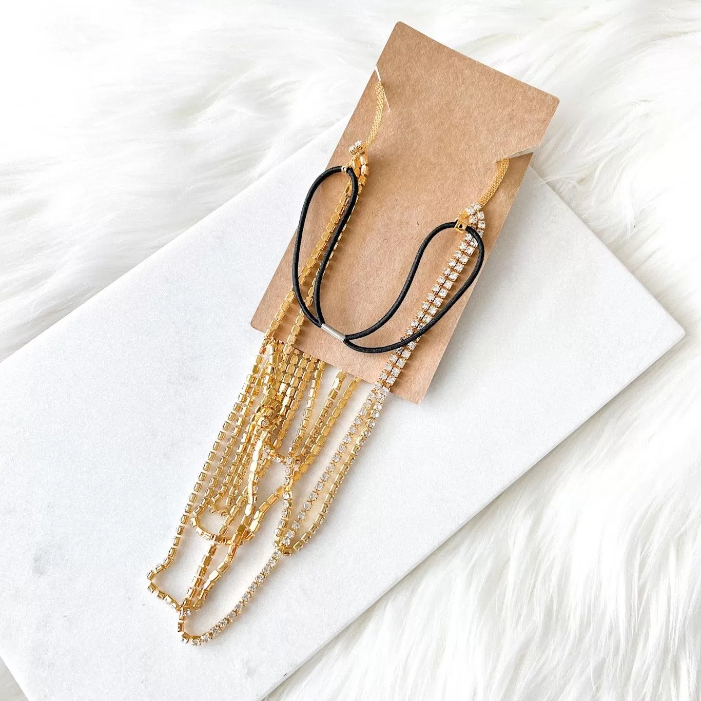 Drippin Glam Rhinestone Leg Chain