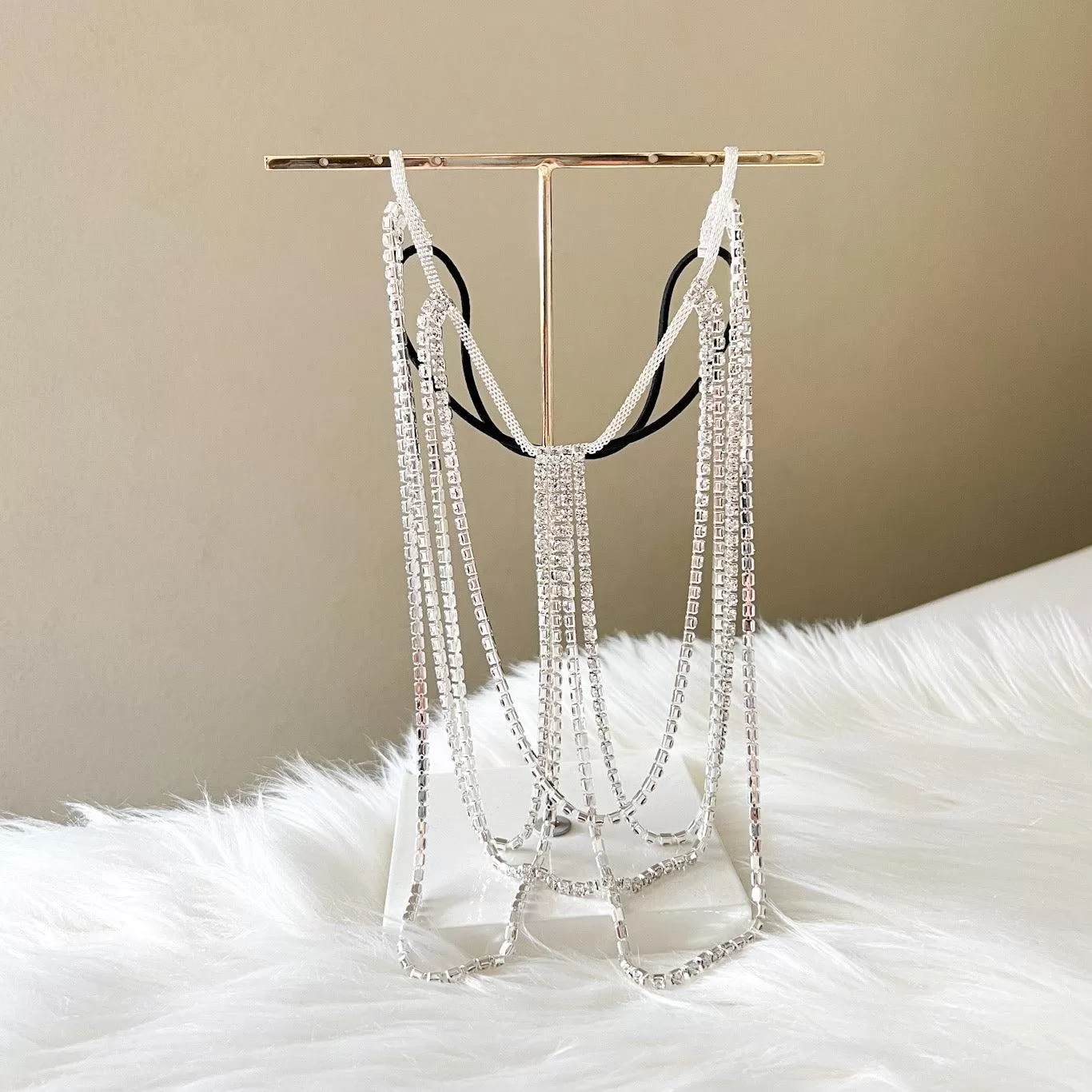 Drippin Glam Rhinestone Leg Chain