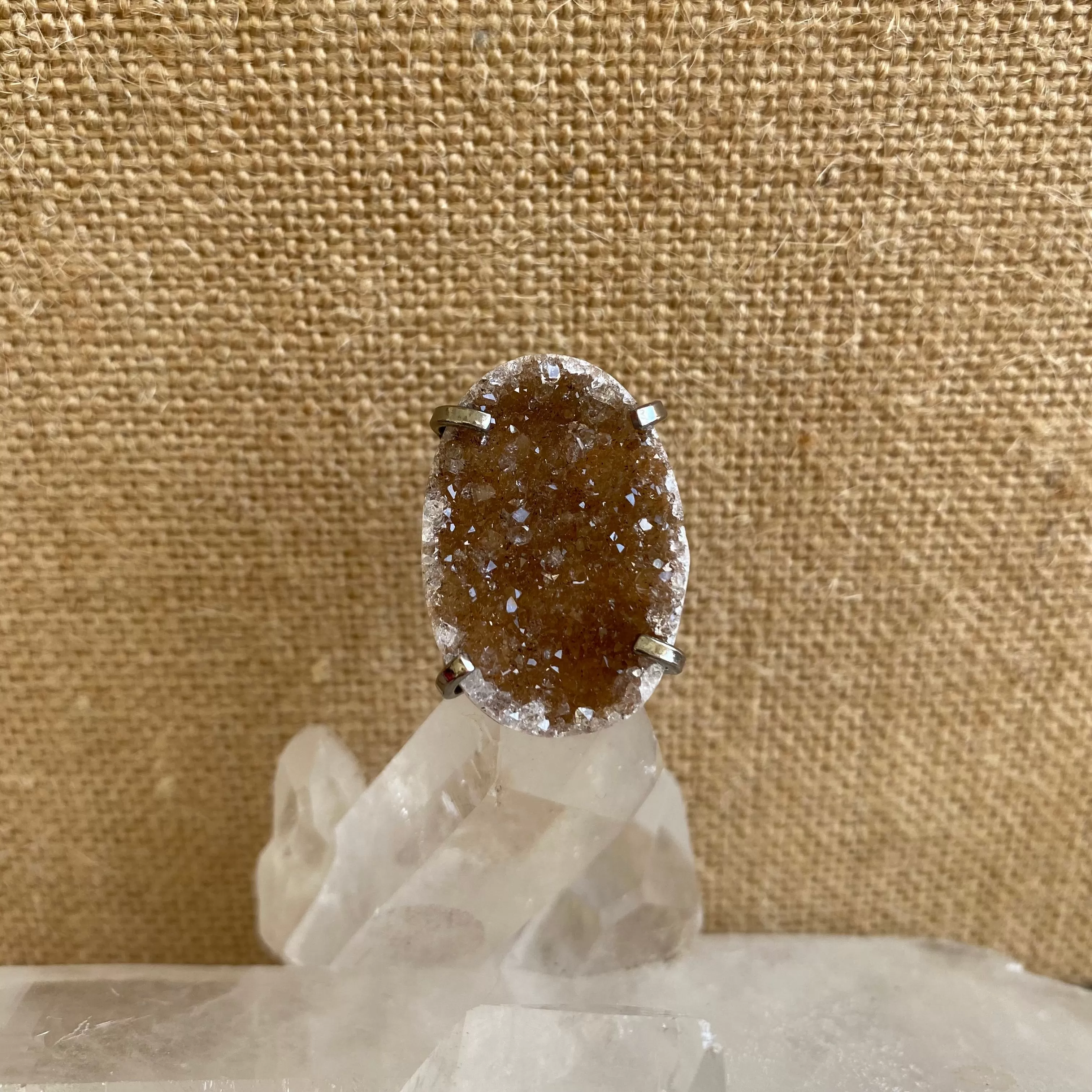 Druzy Oval Ring #47