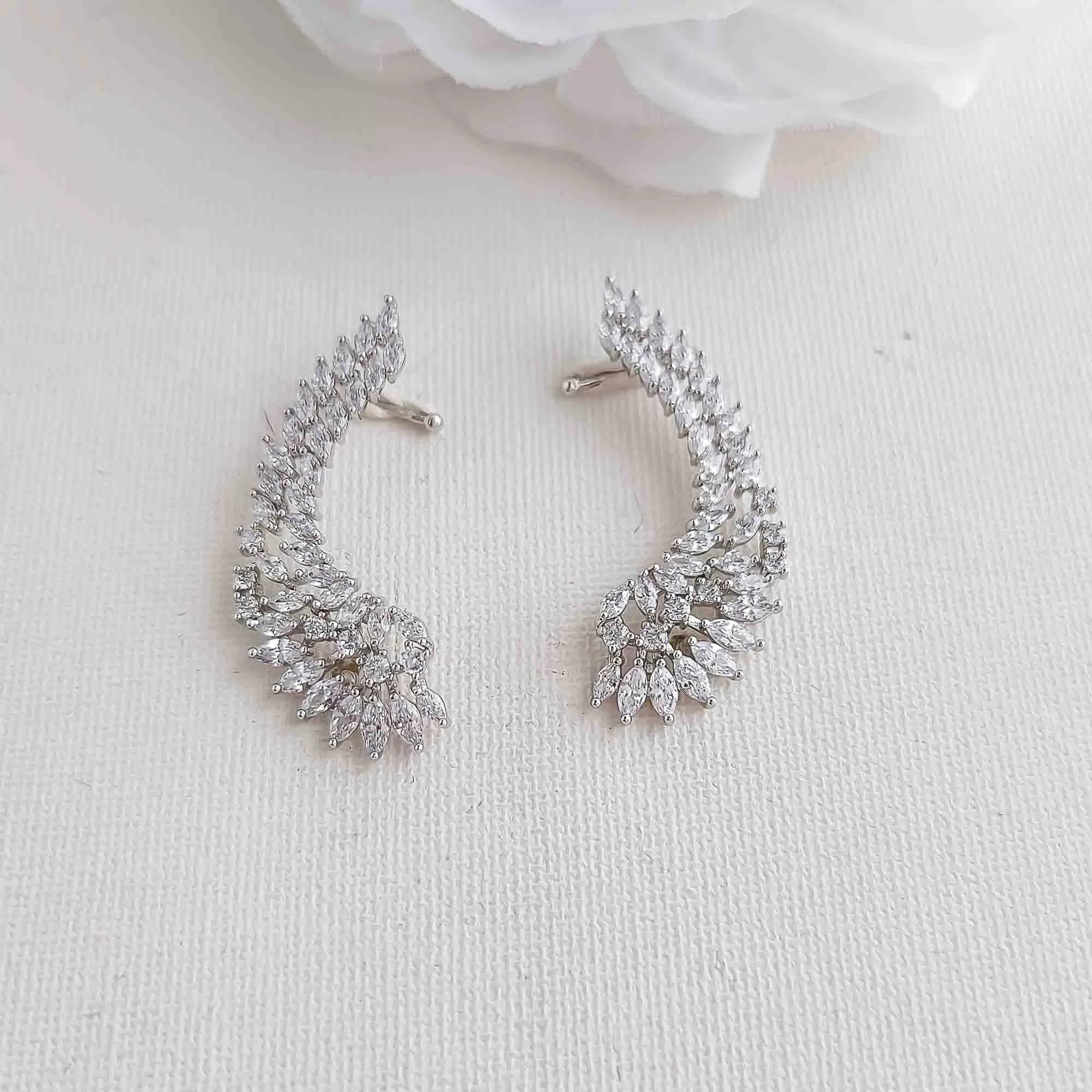 Ear Cuffs With or Without Pearl Drop-Adena