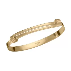 ED LEVIN 14K YELLOW GOLD SIGNATURE BRACELET, MEDIUM