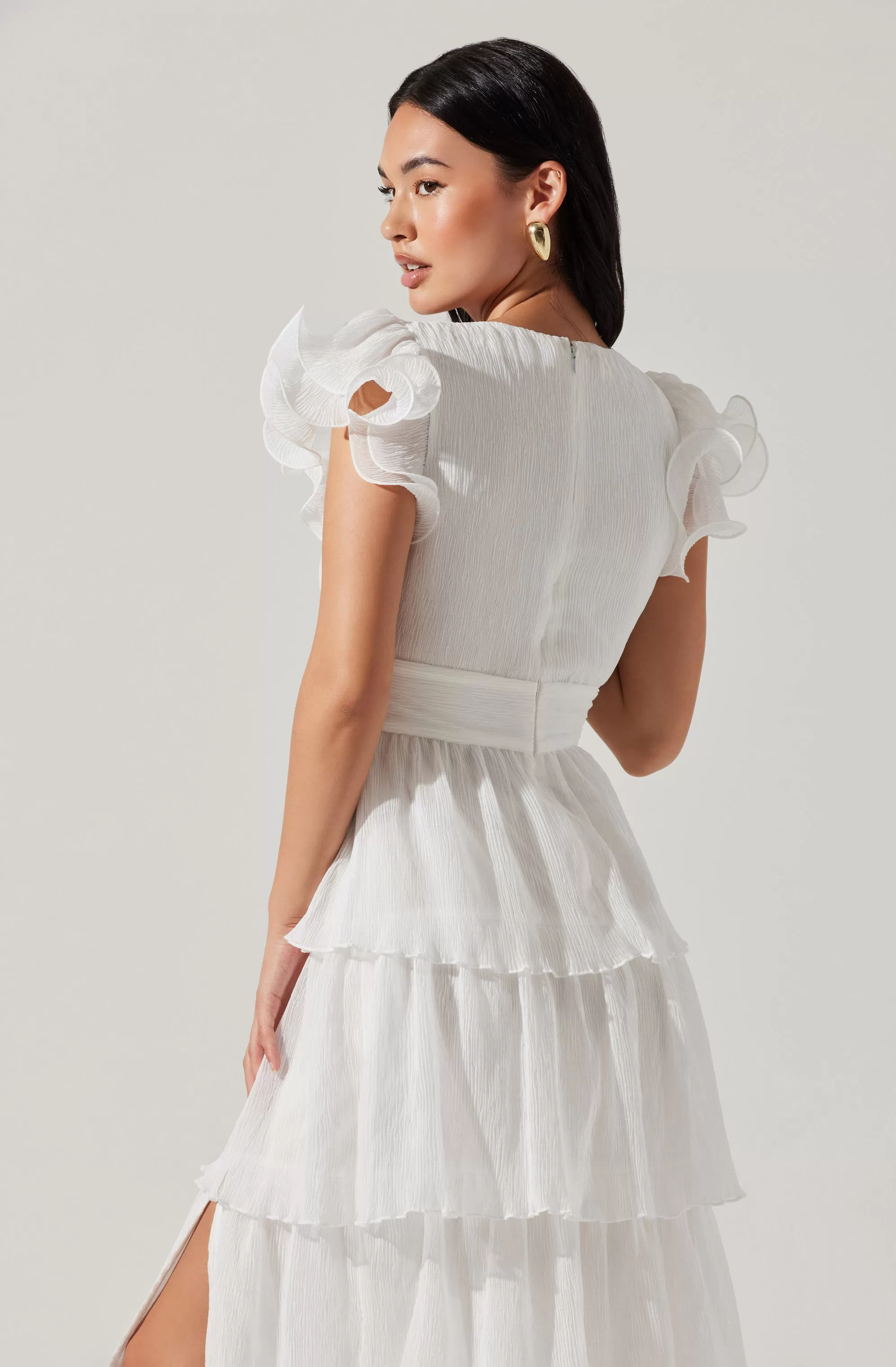 Emporia Tiered Tulle Midi Dress