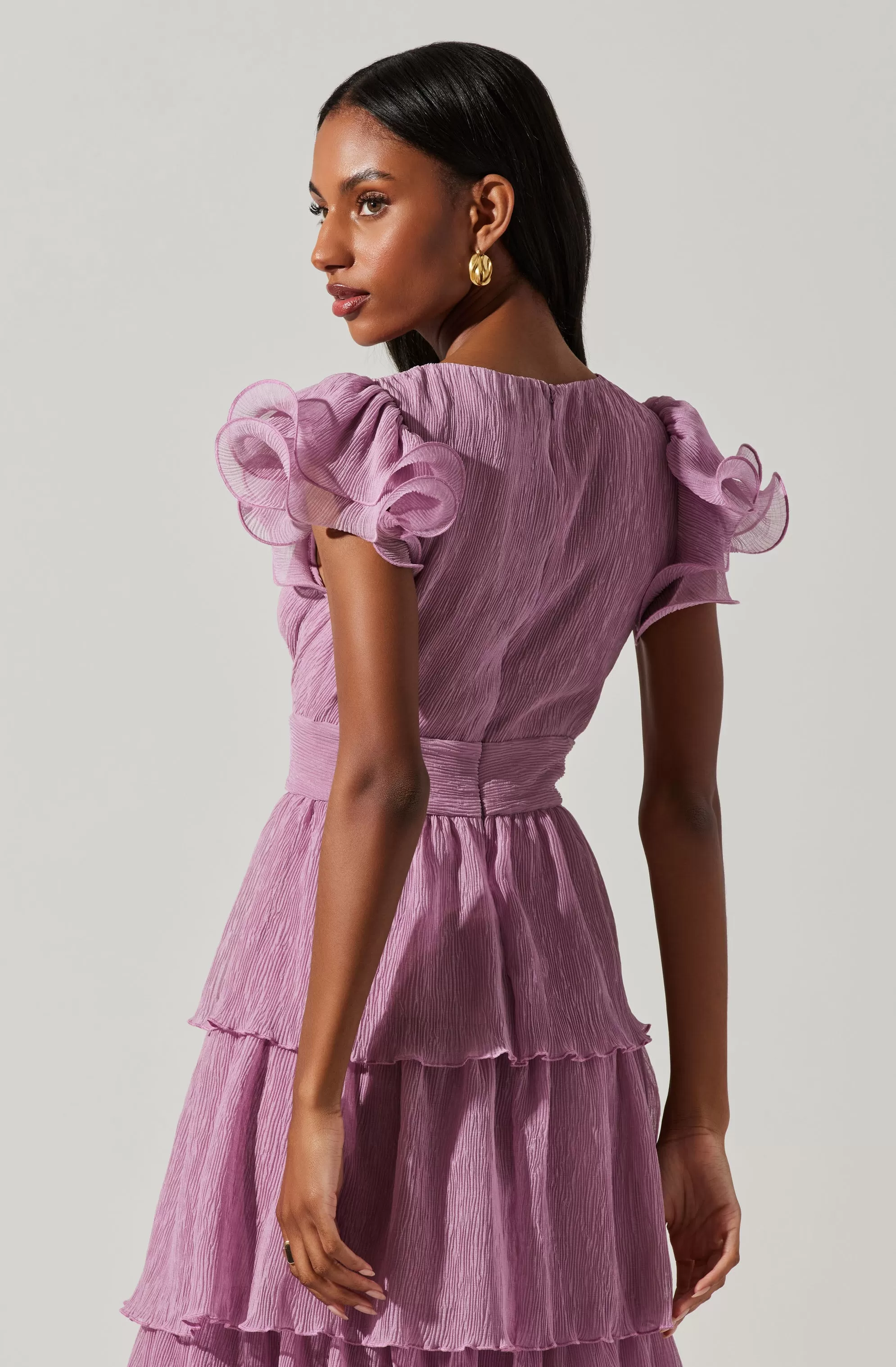 Emporia Tiered Tulle Midi Dress