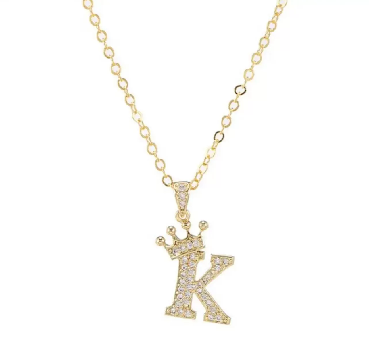 English Alphabet Letters Jewelry Women's Necklace - S4459422