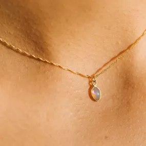 Ethiopian Opal 14K Gold Necklace