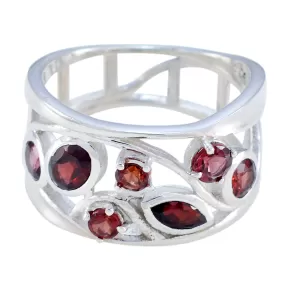 Exquisite Gemstone Garnet 925 Sterling Silver Rings Feet Jewelry