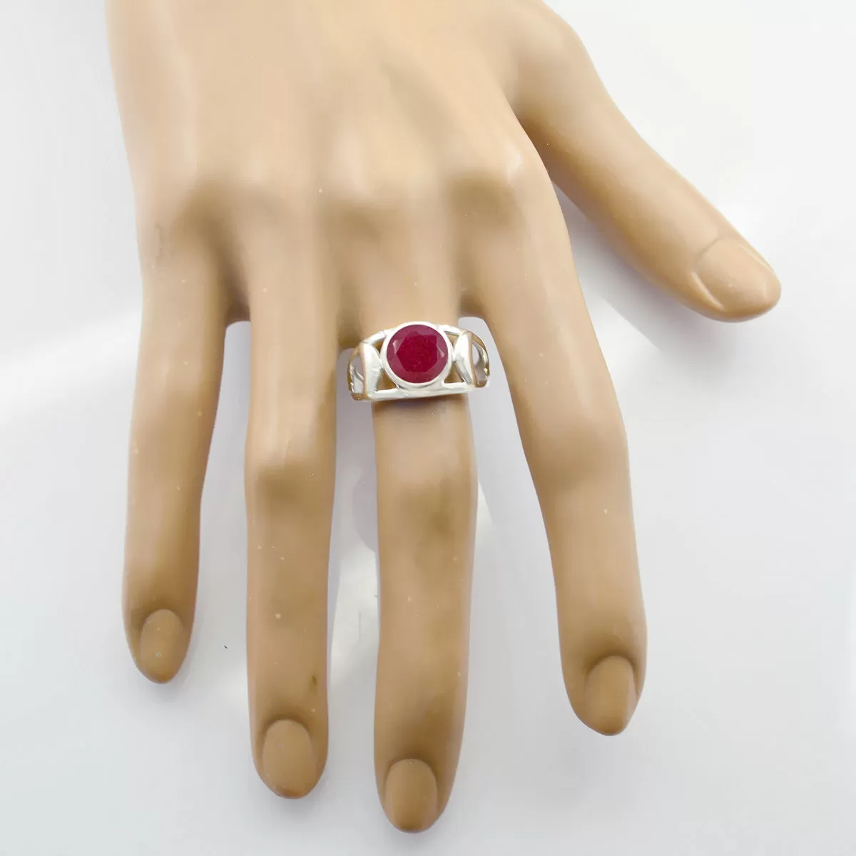 Fascinating Gems Indianruby Sterling Silver Ring Jewelry Photography