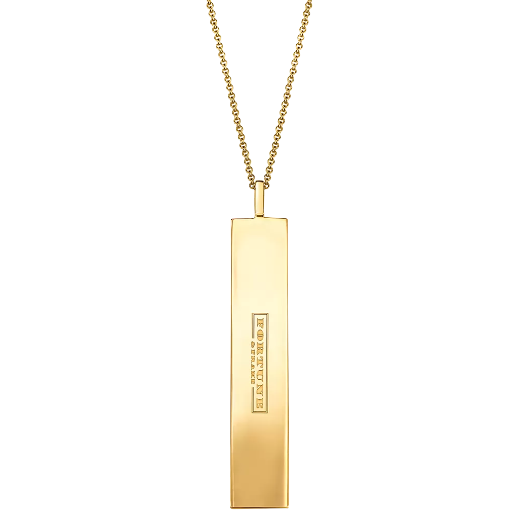 Fortune Pendants: Dare BIG. Fear small. - Gold