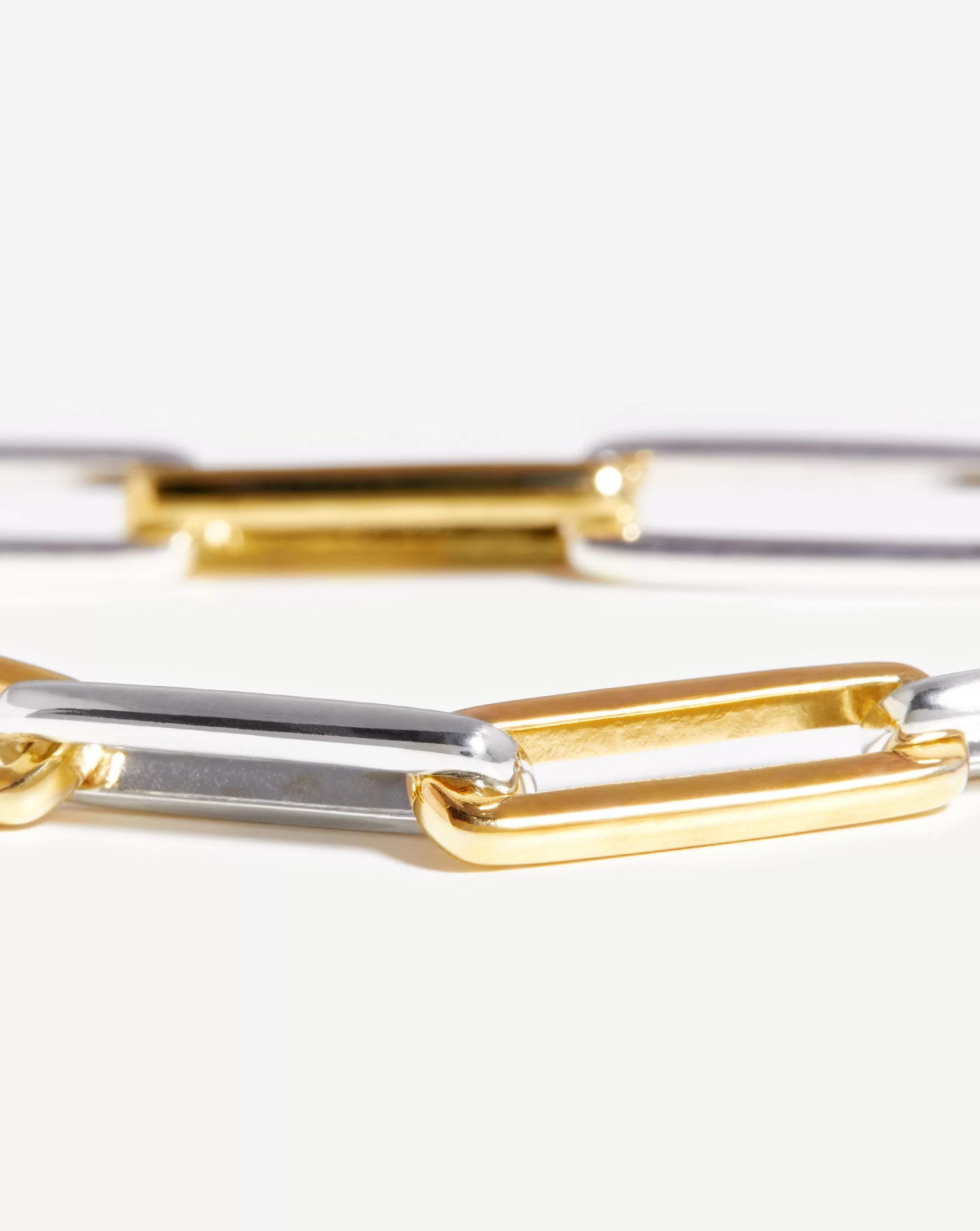 Fused Two Tone Chain Necklace | 18ct Gold Plated Vermeil/Sterling Silver