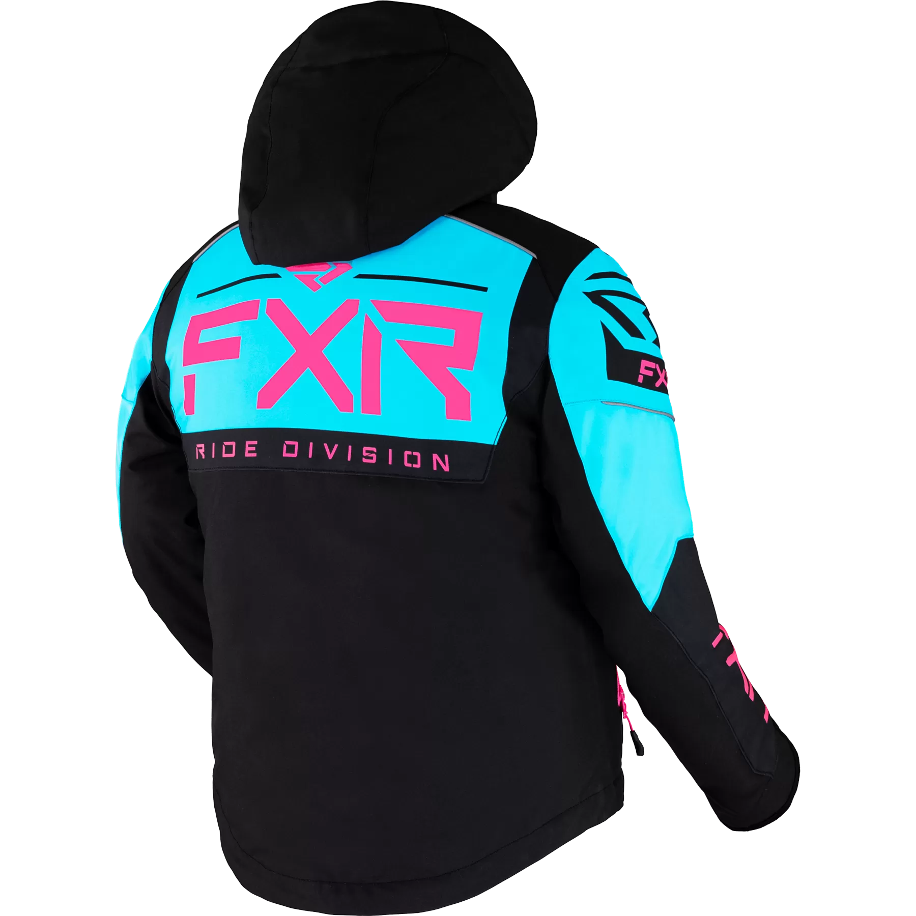 FXR Youth Helium Jacket Black/Sky Blue/Electric Pink