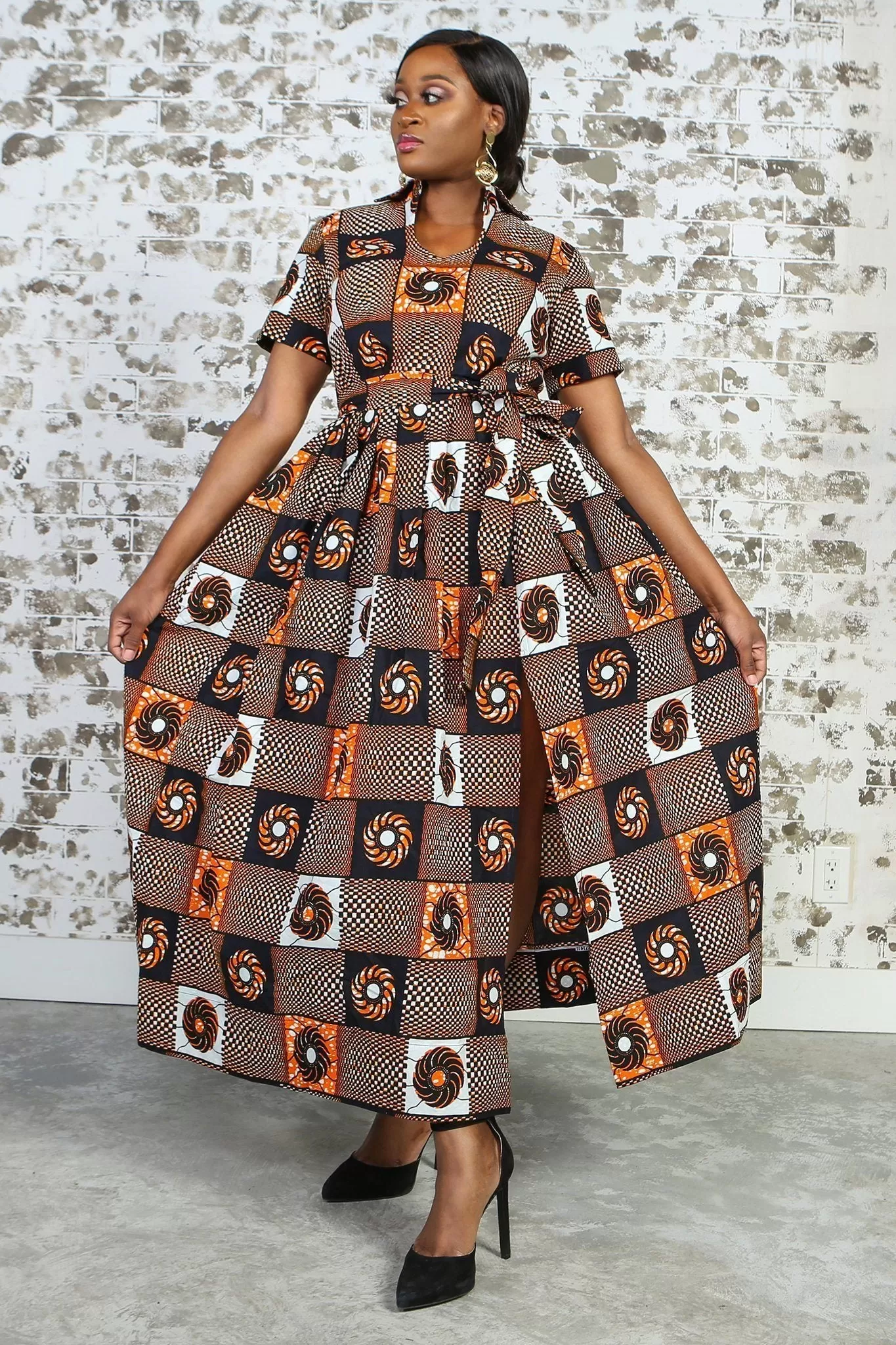 GLORIA African Print Dress