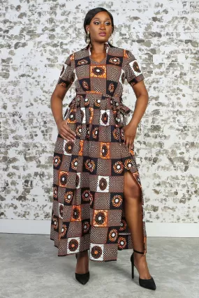 GLORIA African Print Dress