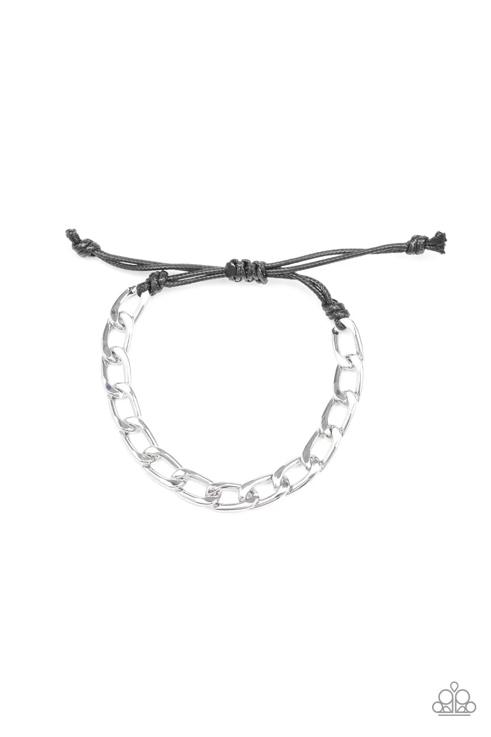 Goalpost - Silver Cable Chain Paparazzi Jewelry Bracelet